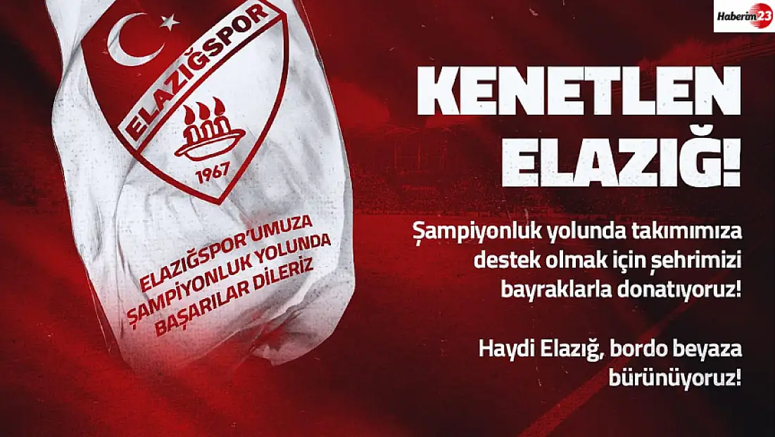 Elazığspor'dan şampiyonluk yolunda anlamlı kampanya: Kenetlen Elazığ