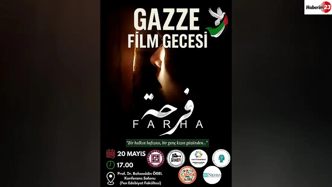 Fırat Üniversitesi'nde Gazze Film Gecesi düzenlenecek