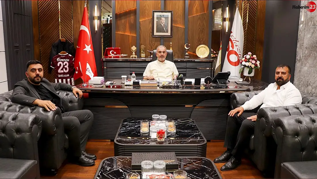 Galerici esnaflarından Başkan Alan'a teşekkür ziyareti