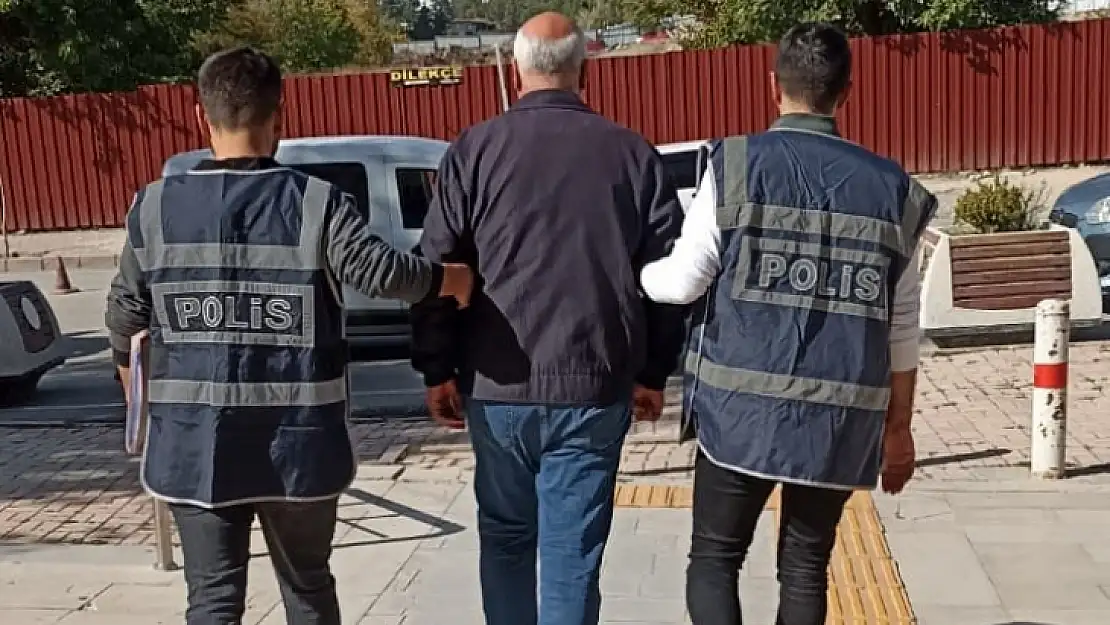 Elazığ'da 14 yıl kesinleşmiş hapis cezası olan zanlı tutuklandı