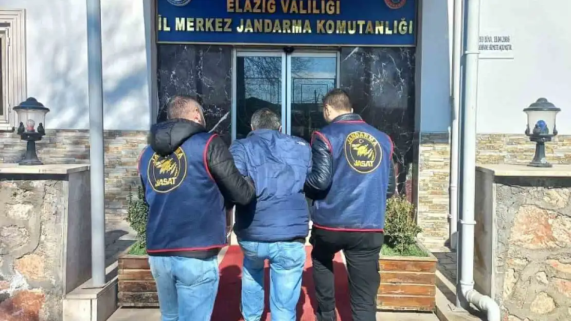 Elazığ'da 20 yıl kesinleşmiş hapis cezası bulunan şahıs jandarma ekiplerince yakalandı