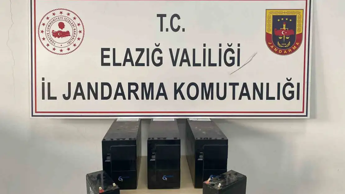 Elazığ'da asansörlerin güç kaynağını çalan zanlı yakalandı