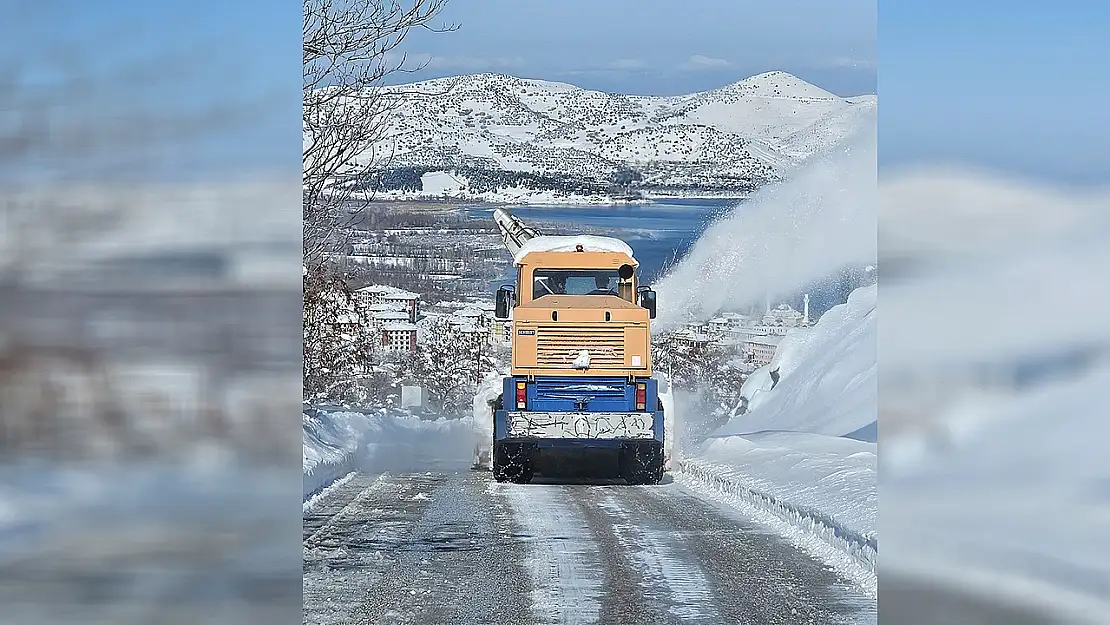 Elazığ'da hazar baba kayak merkezinin yolu ulaşıma açıldı
