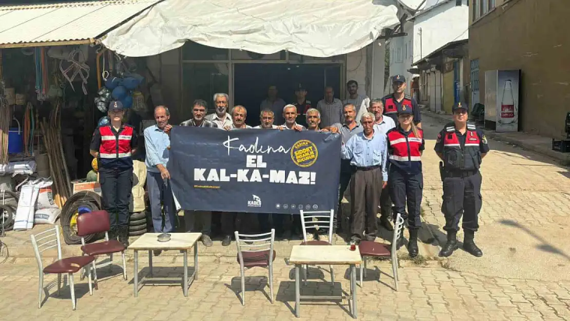 Elazığ'da jandarma ekiplerinin kadına yönelik şiddetle mücadele çalışmaları