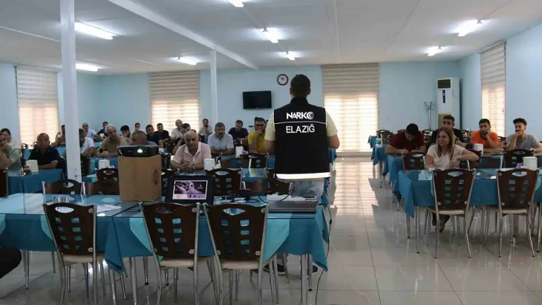 Elazığ'da Orman Müdürlüğü personeline uyuşturucu ile mücadele eğitimi verildi