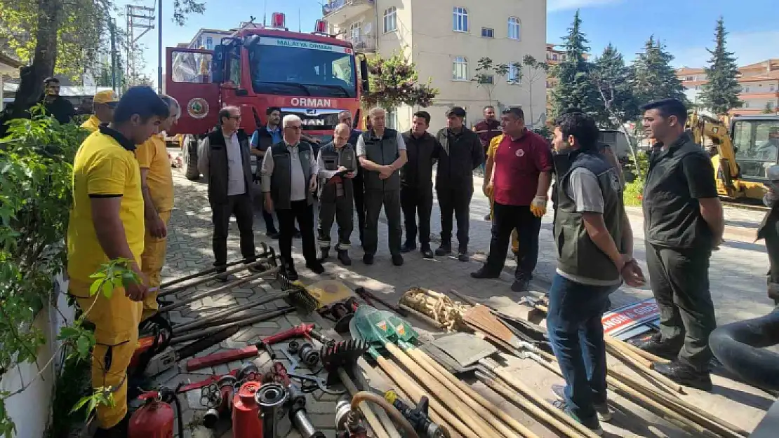 Elazığ'da orman yangınları ile mücadele eğitimleri sürüyor