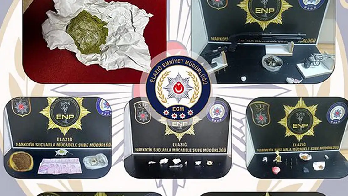Elazığ'da Uyuşturucuya Karşı Kararlı Mücadele Devam Ediyor!
