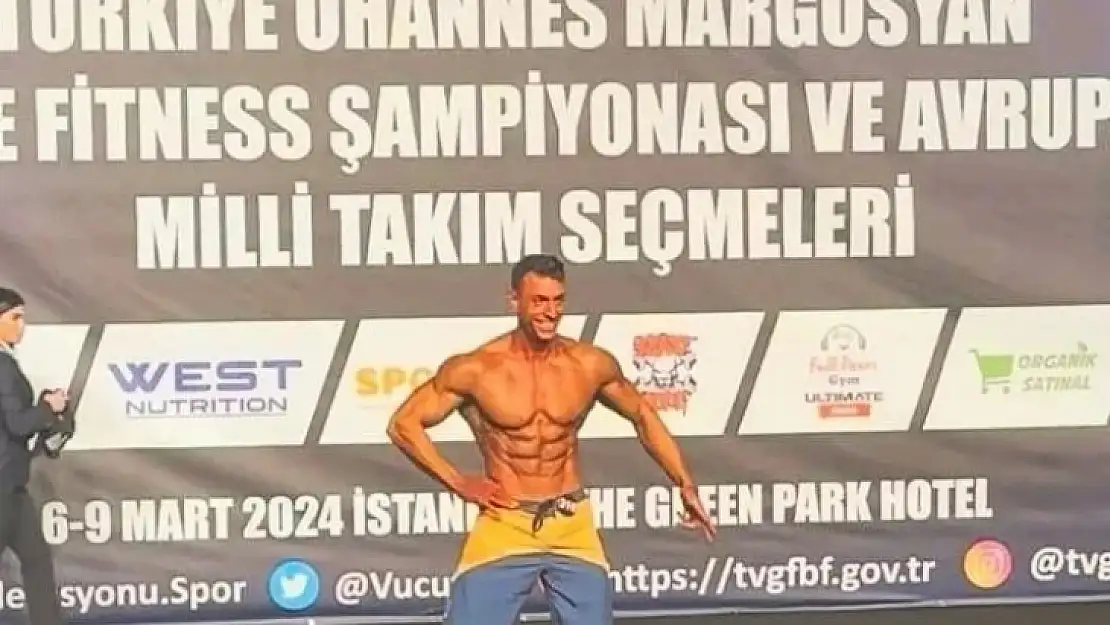 Elazığlı sporcu Erikçi, Türkiye 3.'sü oldu