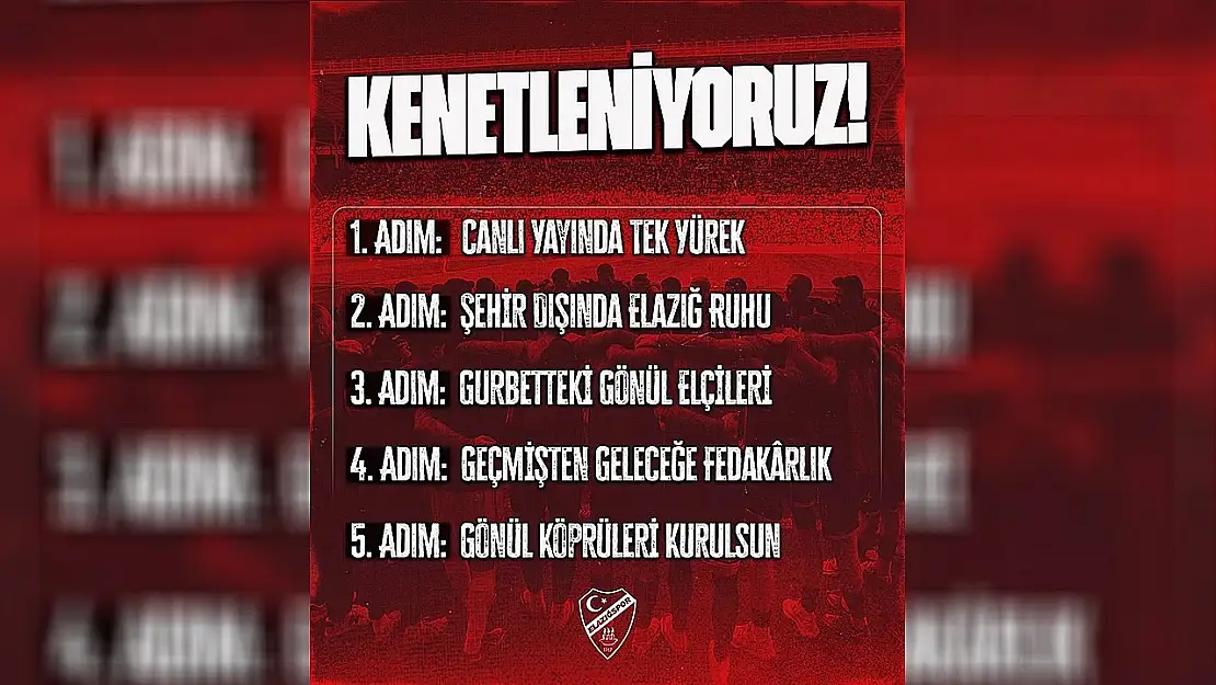 Elazığsporla 'Kenetleniyoruz'