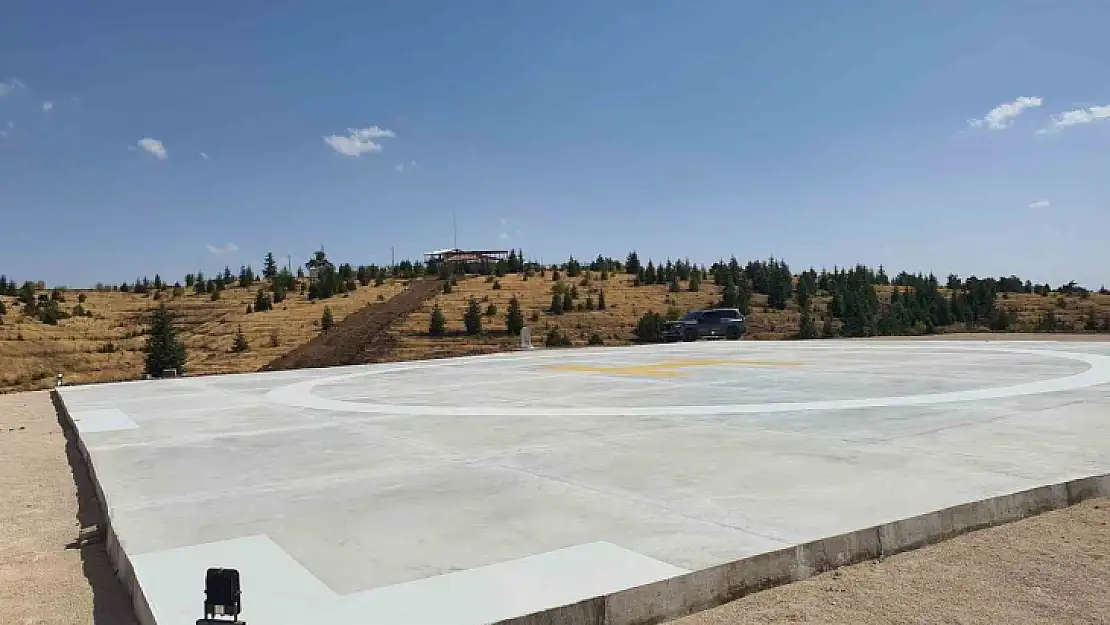 Harput'ta helikopter pisti yapıldı