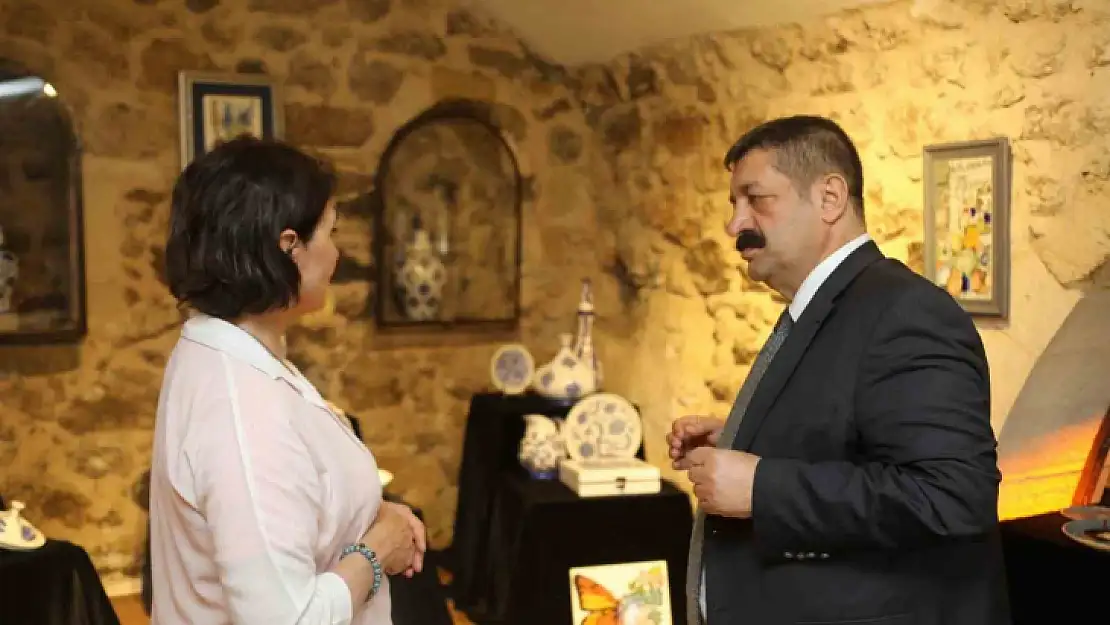 Kursiyerlerin el emekleri görücüye çıktı