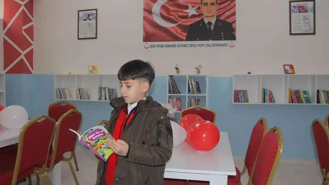Şehit Yusuf Ataş'ın ismi okuduğu okulun kütüphanesinde yaşatılacak