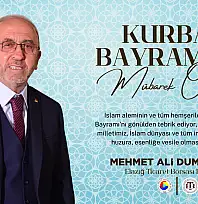 Mehmet Ali Dumandağ'dan Kurban Bayramı Mesajı