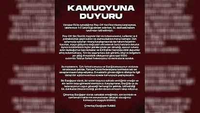 Elazığspor'dan Açıklama: Hakkımızın Sonuna Kadar Takipçisi Olacağız