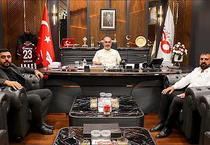 Galerici esnaflarından Başkan Alan'a teşekkür ziyareti