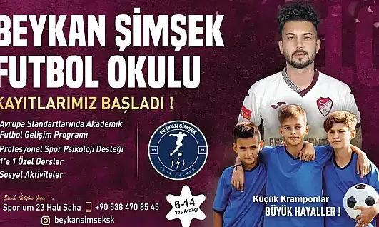 Elazığspor'un yıldızı Beykan Şimşek'ten Elazığ'a futbol okulu