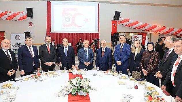 Fırat üniversitesi 50. Yılını coşkulu bir resepsiyonla kutladı