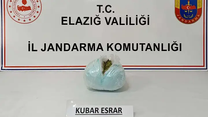 Elazığ'da  jandarma uyuşturucuya geçit vermiyor