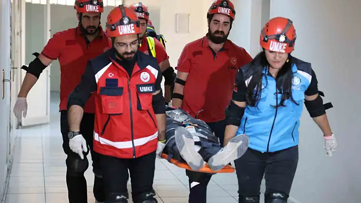 Elazığ'da deprem ve yangın tatbikatı