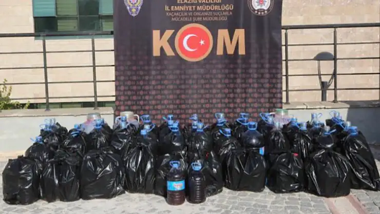 Elazığ'da kaçak içki operasyonu: 1 şüpheli yakalandı