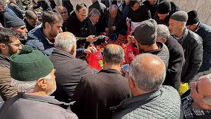 Elazığ'da kilosunun 35 lira olduğunu duyan poşet poşet aldı