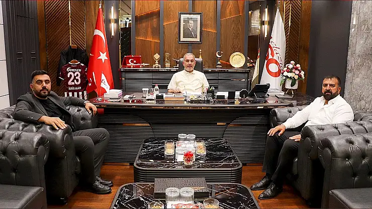 Galerici esnaflarından Başkan Alan'a teşekkür ziyareti