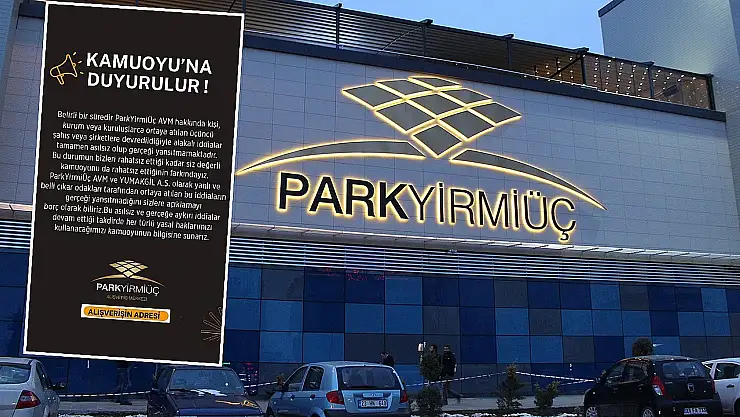 ParkYirmiÜç AVM Devredildi İddialarına Yalanlama